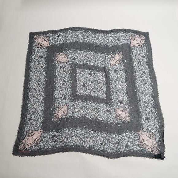 Zadig & Voltaire Kerry Flower Dog Square Scarf